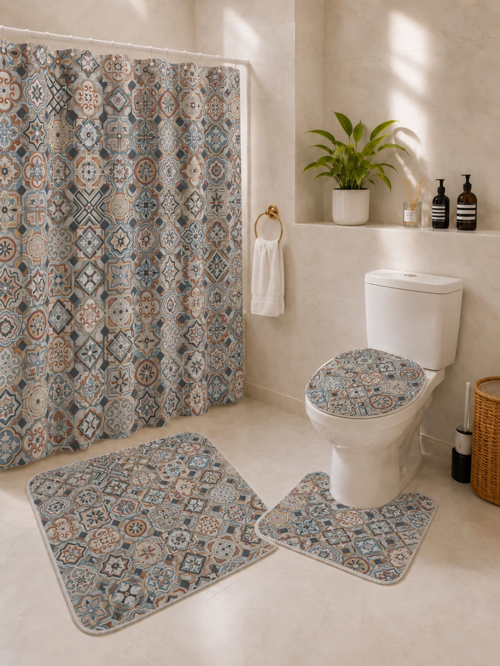 Set de Salle de Bain 4 Pièces