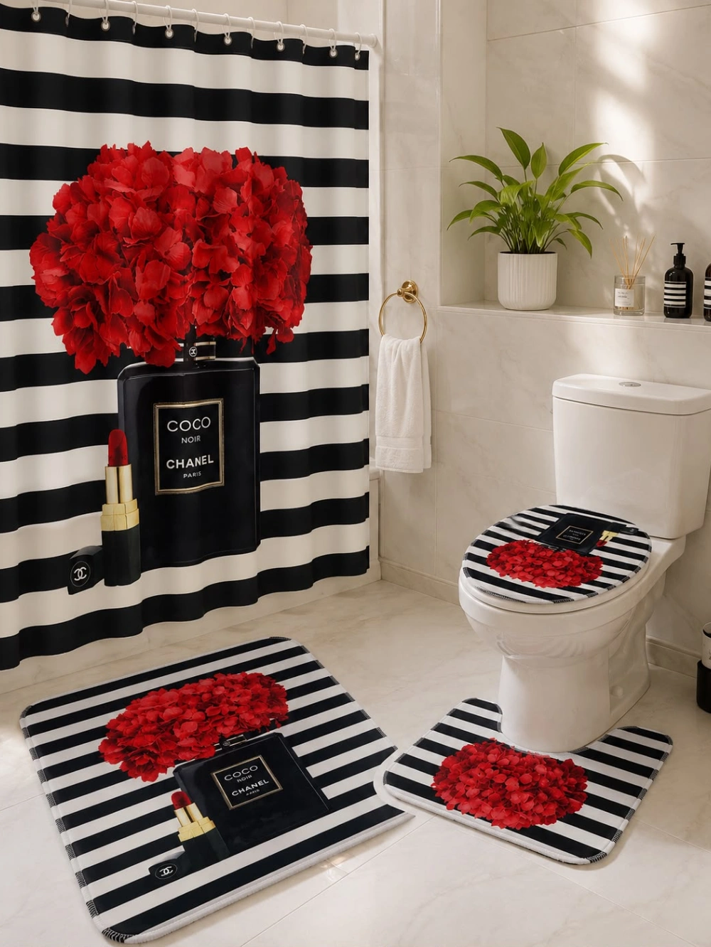 Set de Salle de Bain 4 Pièces